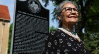 Descendants of Choctaw code talkers gather in Fort Worth for historical marker unveiling
