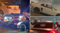 Desert street racing circus crushed — cops swarm late-night takeover, suspects hauled off and rides seized