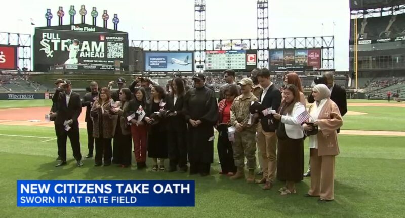 Dozens become US citizens at White Sox Rate Field: 'It's pretty amazing'