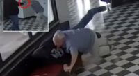 Dramatic moment Oklahoma principal Kirk Moore tackles Columbine-obsessed school shooter while being shot