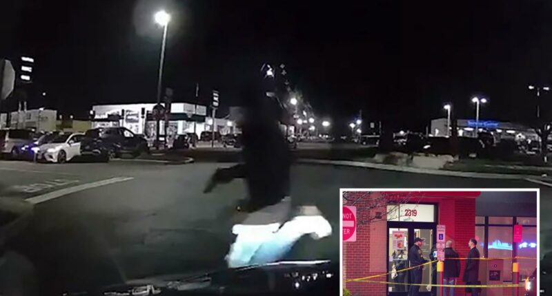 Dramatic video shows masked gunman fleeing NJ Chick-fil-A after mass shooting