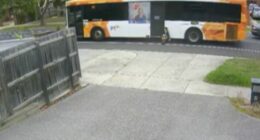 Melbourne schoolboy being dragged by bus