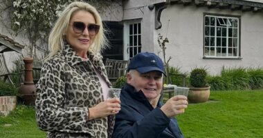 Eamonn Holmes, 66, seen laughing and smiling days before stroke