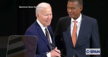 Excruciating moment Joe Biden summons black man by calling him 'BARACK'... but there's a twist
