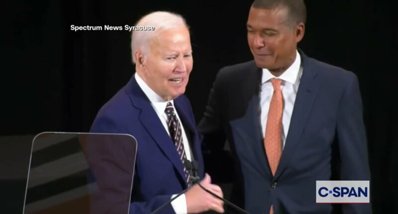 Excruciating moment Joe Biden summons black man by calling him 'BARACK'... but there's a twist