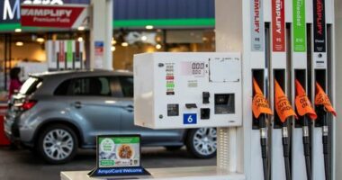 A petrol station in Sydney