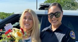 Fans baffled by Riley Gaines's bizarre cop claim after Trump clash