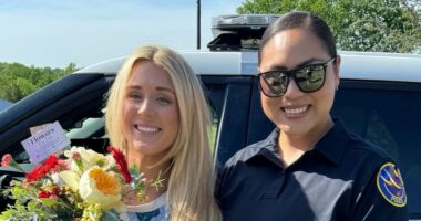 Fans baffled by Riley Gaines's bizarre cop claim after Trump clash