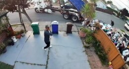 Fed-up dumpster company empties full load onto lawn of customer they say refused to pay bill