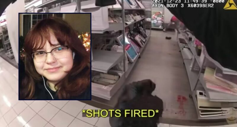 'Felt her daughter's body go limp': 14-year-old girl died in mother's arms after being shot in dressing room by cop who 'mistook' suspect's bike lock for a gun, lawsuit says