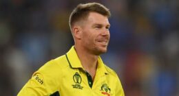 David Warner of Australia.