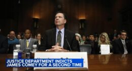 Former U.S. attorney for northern Illinois Patrick Fitzgerald representing ex-FBI Director James Comey in Trump threat case