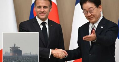 French, South Korean leaders say they'll work together on the Strait of Hormuz