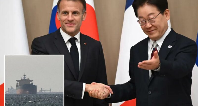 French, South Korean leaders say they'll work together on the Strait of Hormuz