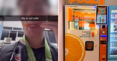 French teen charged in Singapore over a vending machine straw-licking video