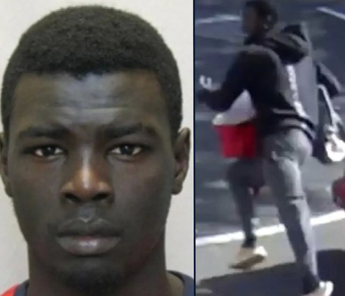 Michael Angok was arrested at Seven Hills in Sydney's west this afternoon.