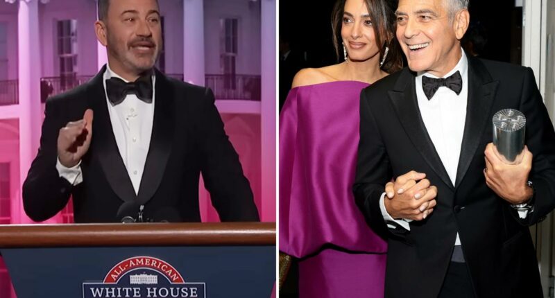 George Clooney slammed after defending Jimmy Kimmel's quip about 'expectant widow' Melania Trump