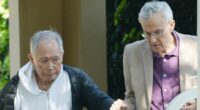 George Takei, 88, leans on husband Brad, 72, in rare joint sighting