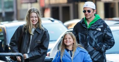 Gigi Hadid dotes on boyfriend Bradley Cooper's daughter Lea in NYC