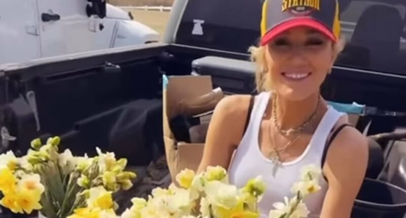 Gwen Stefani plants daffodils as A-listers celebrate Easter