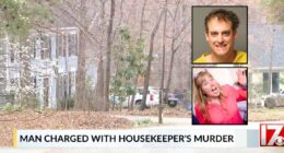 'He attacked our cleaning lady': Woman working at her desk realizes her husband stabbed their housekeeper to death before driving away, cops say