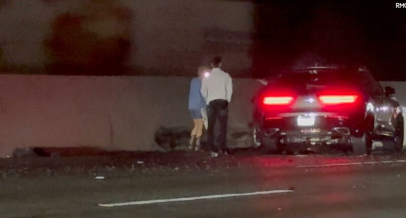 Heart-stopping moment LA driver barely escapes death in fatal chain-reaction crash on LA freeway