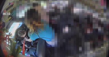 Heart-stopping video shows middle schoolers saving their bus after driver passes out at the wheel