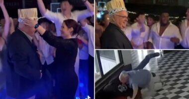 Hero Oklahoma principal Kirk Moore crowned prom king after taking a bullet while tackling school shooter