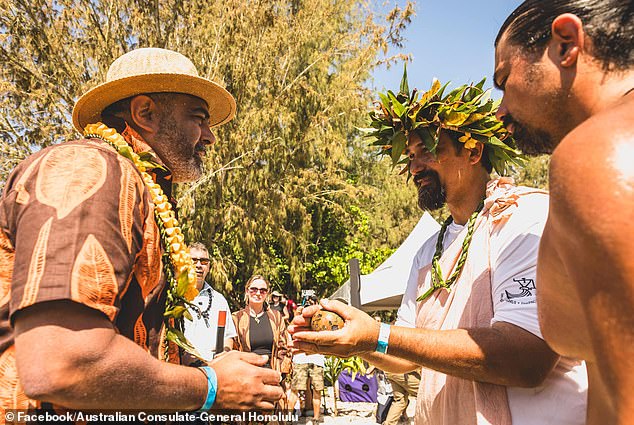 Mr Mohamed was in Hawaii  for the Festival of Pacific A