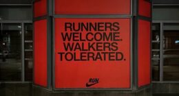 Humiliation for Nike as it's forced to take down Boston Marathon sign