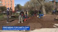 Hundreds of volunteers clean up Chicago Park District parks in celebration of Earth Day 2026 on April 22