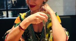 Michelle Stalimeros (pictured) grew up in a 'chaotic' home where alcohol was woven into family life