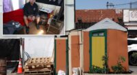 Inside LA's homeless mini town as tiny houses with TVs are illegally sold for $100