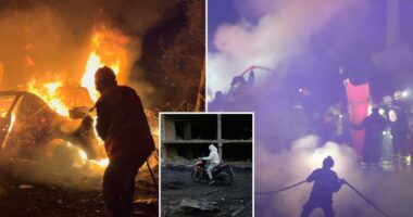 Iran hits tanker off coast of Qatar, Kuwait airport as Israel kills 5 in Beirut attack