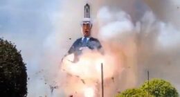 Israel accuses Spain of 'antisemitic hatred' after 23ft-high effigy of Netanyahu is blown up during festival