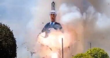 Israel accuses Spain of 'antisemitic hatred' after 23ft-high effigy of Netanyahu is blown up during festival