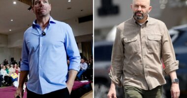 Jon Cryer looks downcast after wasting $10K on Eric Swalwell campaign