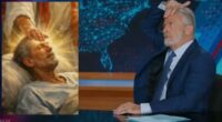 Jon Stewart reacts to uncanny resemblance Trump's Jesus meme: 'Am I okay?'