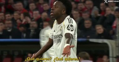 Jude Bellingham is told 'shut your mouth' by Real Madrid team-mate Vinicius Jnr in furious row as stars went into meltdown during bad-tempered Champions League exit