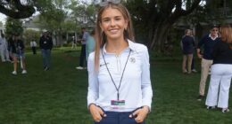 Kai Trump poses with Bryson DeChambeau in pictures from Masters trip