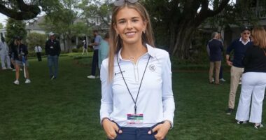 Kai Trump poses with Bryson DeChambeau in pictures from Masters trip