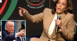 Kamala Harris mocked for worst Trump impression ever