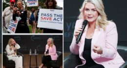 Karoline Leavitt lashes out after 'frankly insulting' question shouted at TPUSA event with Erika Kirk