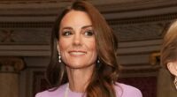 Kate sports late Queen's pearl earrings and necklace