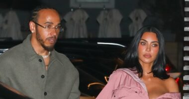 Kim Kardashian looks smitten as she enjoys romantic Malibu dinner date