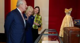 King Charles and Queen Camilla arrive for fashion exhibition