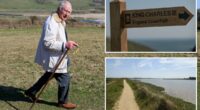 King Charles goes on a royal walkabout to open a new coastal path in his honor