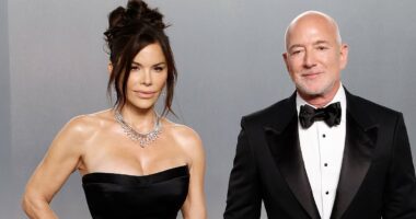 Lauren Sanchez and Jeff Bezos bring yacht into the Galapagos