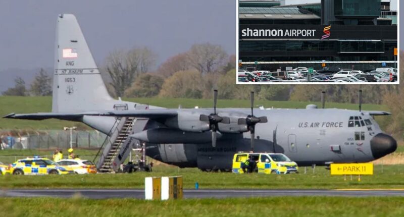 Lunatic attacks US war plane at Shannon Airport in Ireland: reports