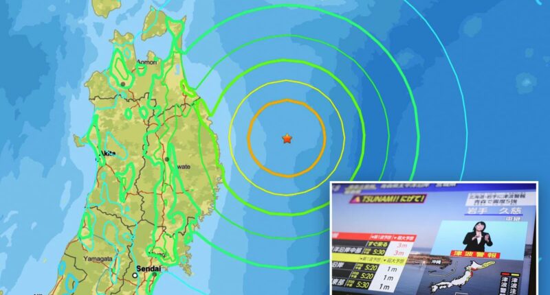 Major 7.4-magnitude quake hits off Japan, tsunami warning issued
